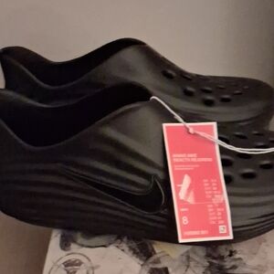 Nike Black React Slip-On Shoes